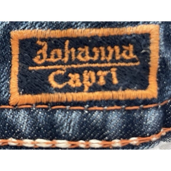 Rock Revival Capri Jeans Womens Size 29 Embroidered Distressed - Picture 13 of 14